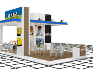aksa jeneratr exhibition design 3D Model