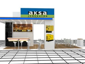 aksa jeneratr exhibition design 3D Model