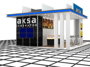 aksa jeneratr exhibition design 3D Model