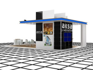 aksa jeneratr exhibition design 3D Model