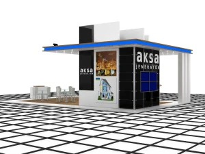 aksa jeneratr exhibition design 3D Model