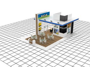 aksa jeneratr exhibition design 3D Model