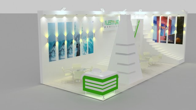 alesta exhibition design 3Dモデル .c4d .max .obj .3ds .fbx .stl .blend 