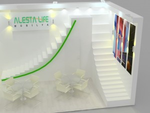 alesta exhibition design 3Dモデル
