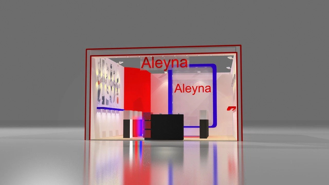 aleyna exhibition design 3D Model .c4d .max .obj .3ds .fbx .stl .blend