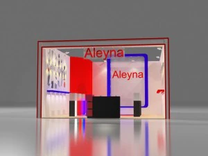 aleyna dise&ntilde;o de exposici&oacute;n Modelo 3D