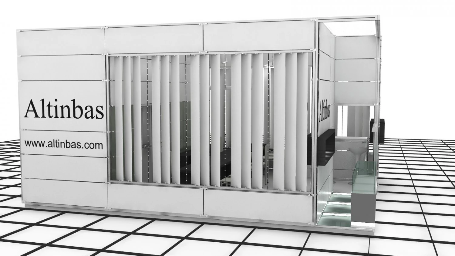 altinbas exhibition stand design 3D Model .c4d .max .obj .3ds .fbx .stl .blend 