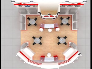 aren exhibition fair stand design 3D Model