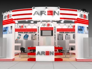 aren medikal exhibition stand design 3Dモデル