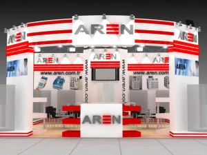 aremedical 전시 스탠드 디자인 3D 모델