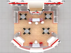 aren medikal exhibition stand design 3D Model