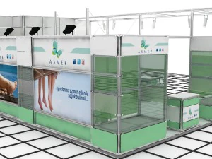 asmer Messestanddesign 3D Modell