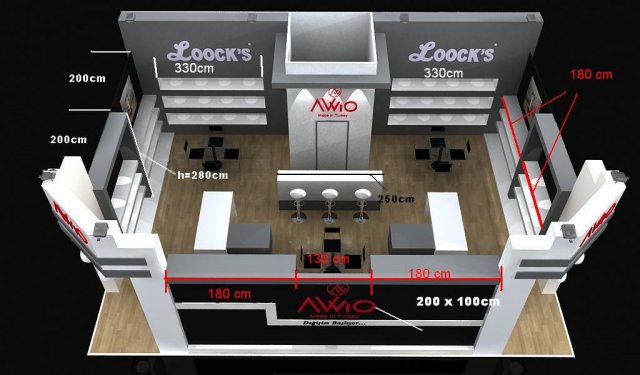 avvio baby exhibition stand design Modelo 3D .c4d .max .obj .3ds .fbx .stl .blend 
