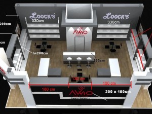 avvio baby exhibition stand design Modelo 3D