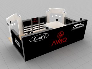 avvio baby exhibition stand design Modelo 3D