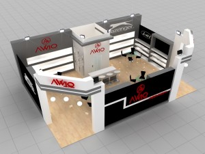 avvio baby exhibition stand design Modelo 3D