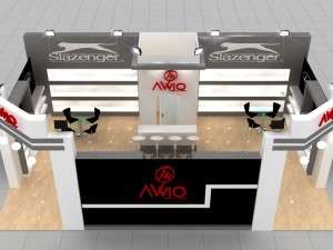 avvio baby exhibition stand design Modelo 3D