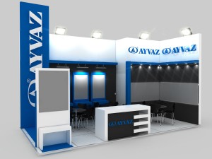 ayvaz exhbition design power-gen 2013 3D Модель
