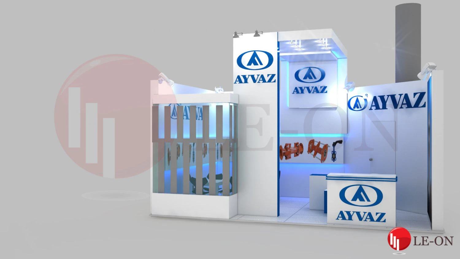 ayvaz exhibition design 3 3D Model .c4d .max .obj .3ds .fbx .stl .blend 