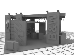 bm exhibition stand design 3D Model