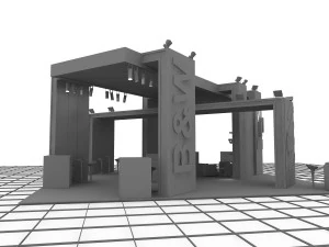 bm exhibition stand design 3D Model