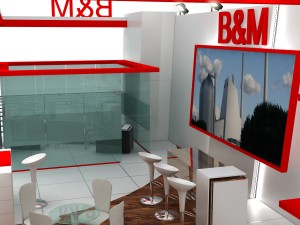 bm exhibition stand design 3 Modello 3D