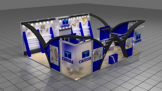 camsa exhibition design Modèle 3D .c4d .max .obj .3ds .fbx .stl .blend