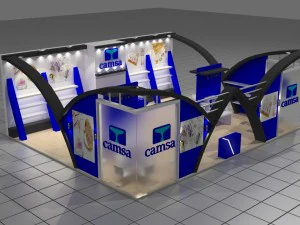 dise&ntilde;o de exposici&oacute;n camsa Modelo 3D