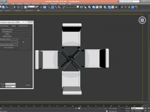 chair table 3Dモデル