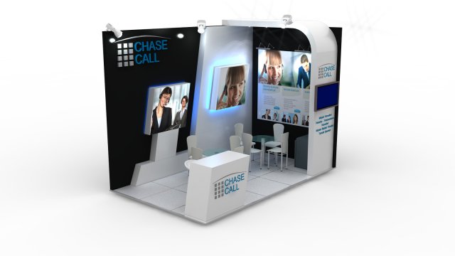 chasecall exhibition design 3D Модель .c4d .max .obj .3ds .fbx .stl .blend