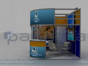 colosae-hotel exhibition stand design 3D Model