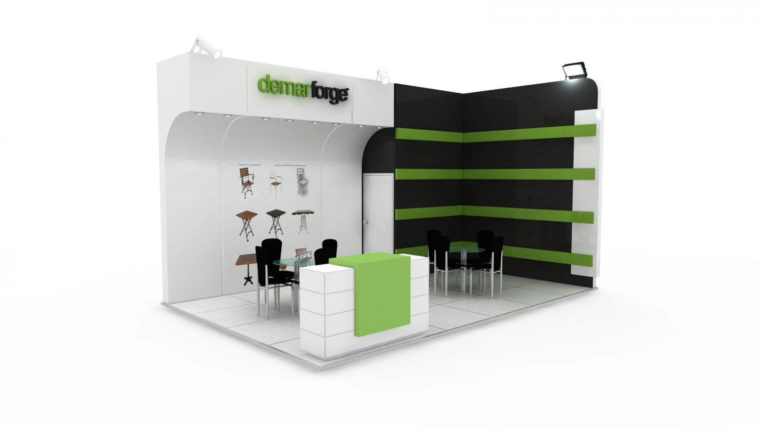 demar forge exhibiton design 3D Model .c4d .max .obj .3ds .fbx .stl .blend 
