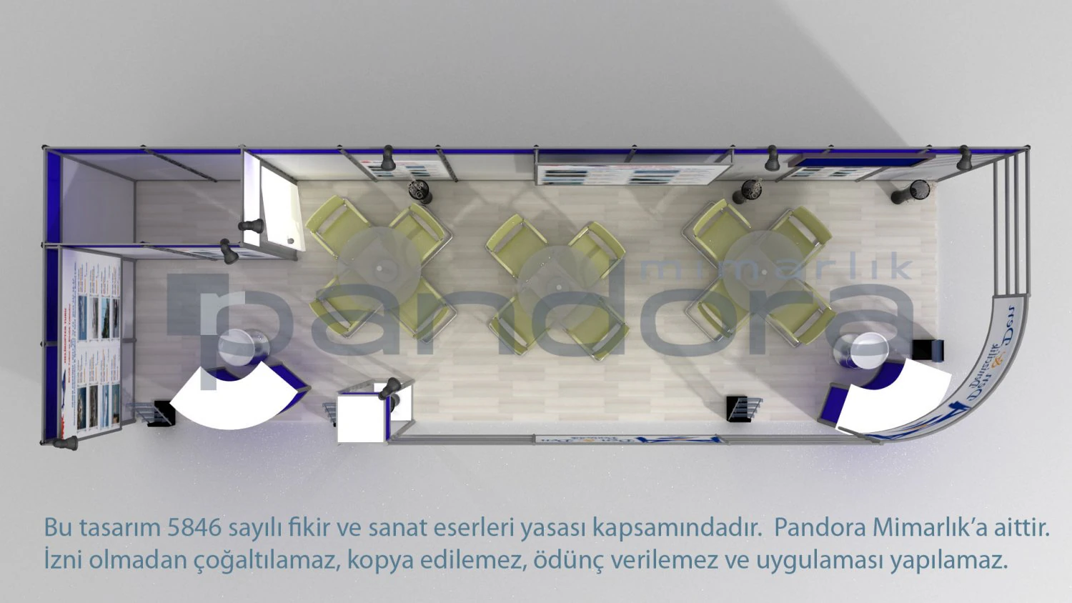 den-den exhibition stand design 3D Model .c4d .max .obj .3ds .fbx .stl .blend