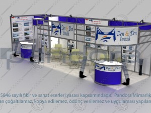 den-den exhibition stand design 3D Model