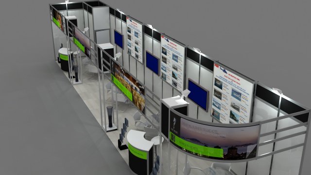 dream hill hotel exhibition stand design 3D-Modell .c4d .max .obj .3ds .fbx .stl .blend 