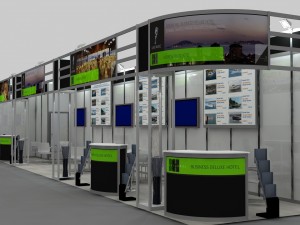 dream hill hotel exhibition stand design 3D-Modell