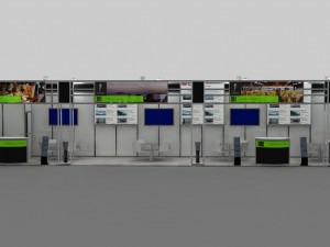 dream hill hotel exhibition stand design 3D-Modell