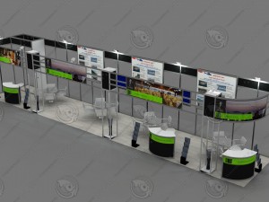 dream hill hotel exhibition stand design 3D-Modell