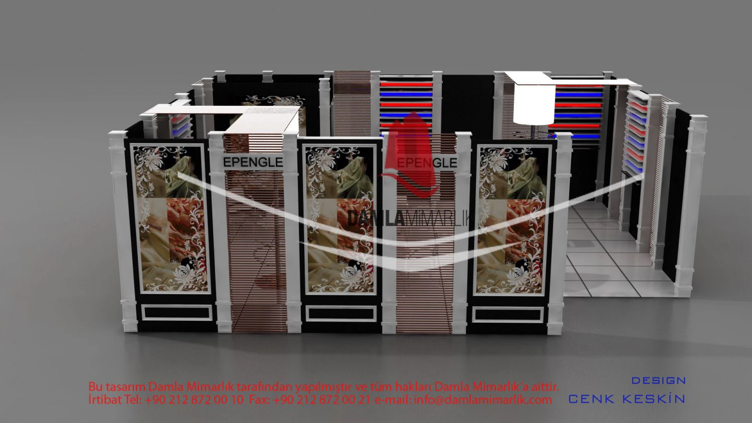 epengle exhibition stand design 3D Model .c4d .max .obj .3ds .fbx .stl .blend 