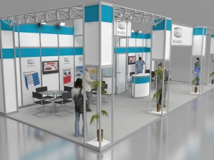 er metal exhibition stand design Modèle 3D