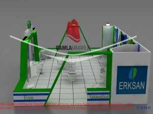 erksan exhibition stand design 3D Model