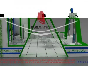 erksan exhibition stand design 3D Model