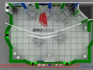 erksan exhibition stand design 3D Model