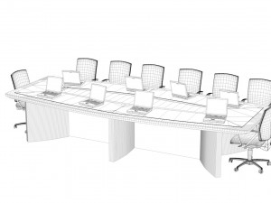 meeting table king 3D Model