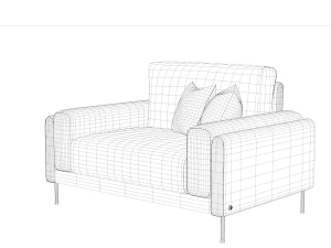 italsofa link 15 seat 3D Model
