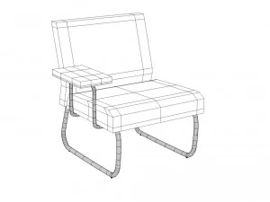 slastic sofa 3D Model