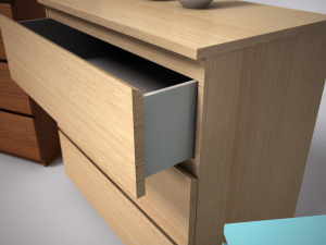 ikea malm chest 3D Model