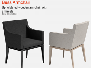 bess armchair fabric 3D Model
