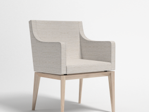 bess armchair fabric 3D मॉडल