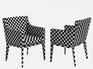bess armchair fabric 3D मॉडल